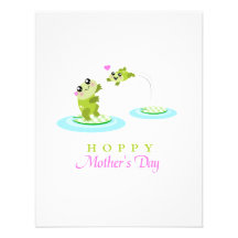 Dia das mães feliz Hoppy do sapo bonito Convite Personalizado