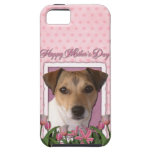 Dia das mães - tulipas cor-de-rosa - Jack Russell Capas De iPhone 5 Case-Mate