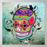 Dia de Muerte do poster inoperante de Calaveras