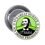 Dia de Obama St Patrick Botons