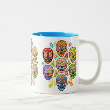 Dia do morto/Diâmetro de los Muertos Caneca