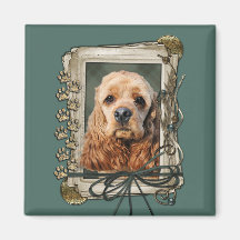 Dia dos pais - patas de pedra - cocker spaniel ima