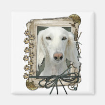 Dia dos pais - patas de pedra - Saluki Ima De Geladeira