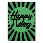 Dia feliz do Pi Cartoes