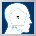 Dia feliz do Pi! - poster da matemática