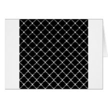 Diamante pequeno de duas bandas - branco no preto cartão