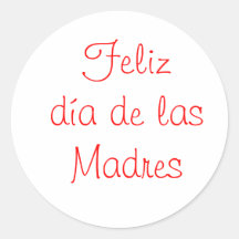 Diâmetro de las Madres de Feliz Adesivos Redondos