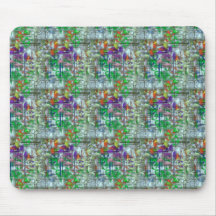 Dias roxos Mousepad do verde azul