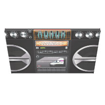 Dinamitador do gueto de Boombox Impressão De Canvas Envolvida