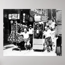 distrito do vestuário dos anos 50, poster da Nova 
