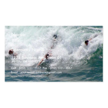 Diversos surfistas modelo de cartões de visita
