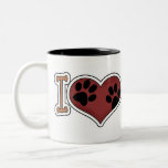 Divertimento eu amo minha caneca do copo de café d