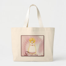 Divino Jesus que brilha as asas do anjo de LoveBur Bolsas Para Compras