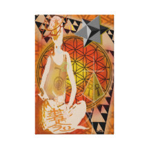 DMT GRAFFITI-REIKI-FLOWER ESPIRITUAL DE CANVAS DA  IMPRESSÃO DE CANVAS ENVOLVIDAS