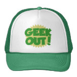 Do geek adolescente retro para fora boné