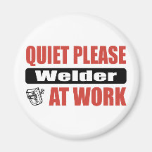 Do silêncio soldador por favor no trabalho imas