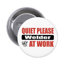 Do silêncio soldador por favor no trabalho pins