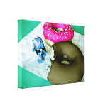 Doghnuts e impressão esticado robô das canvas do b impressão de canvas esticadas