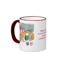 Dois divertimentos dos gatinhos & do Natal Caneca