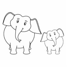 Dois elefantes brancos bonitos. Desenhos animados Escultura Fotos