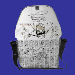 DON QUIXOTE& SANCHO Vth. Centenário, por Cervantes bolsas mensageiro da rickshaw