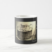 Doodle da cozinha caneca