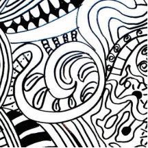Doodle fotoskulptur acrylic cut outs