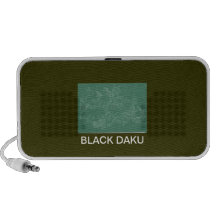Doodle preto de Daku Caixinha De Som Para Mp3