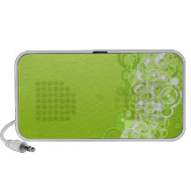 Doodle verde retro caixinha de som para iPod