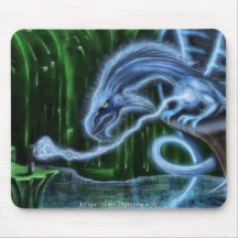 Dragão azul Mousepad