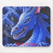 Dragão azul mousepad