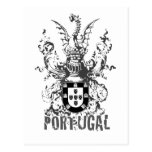 Dragão e cavaleiro da crista cartão postal
