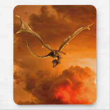 Dragão em vôo mousepad