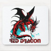 dragão vermelho mousepad