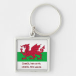 Dragão vermelho patriótico do chaveiro de Wales