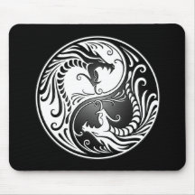 Dragões de Yin Yang Mousepad