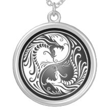 Dragões de Yin Yang Pingente