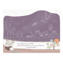 Dreamscape lunático 1 cartão cartoes postais