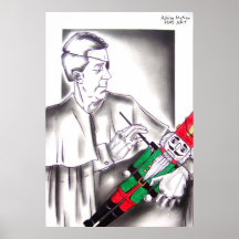Drosselmeyer do bailado do Nutcracker Posters