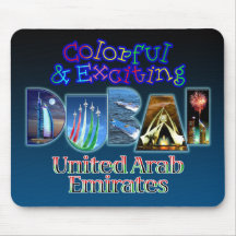 Dubai colorido e excitando mousepad