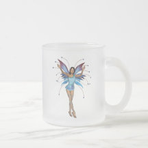 Duende 3D triguenho - roxo & azul Caneca