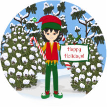 Duende do Natal com escultura da foto dos bastões  Escultura Foto