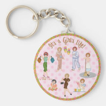 É a vida de uma menina! chaveiro