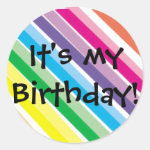 É meu aniversário! adesivos redondos