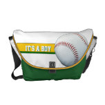 É um saco verde customizável da fralda do basebol  bolsas mensageiro