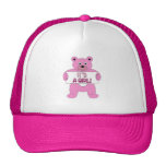 É um urso do rosa da menina bonés