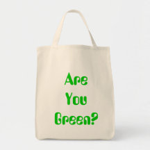 é você verde? bolsas de lona