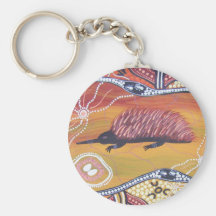 Echidna que sonha a corrente chave chaveiro