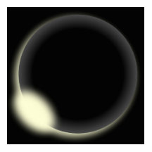 Eclipse solar escultura de foto