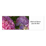 Economias cor-de-rosa do Hydrangea a data Cartões De Visitas